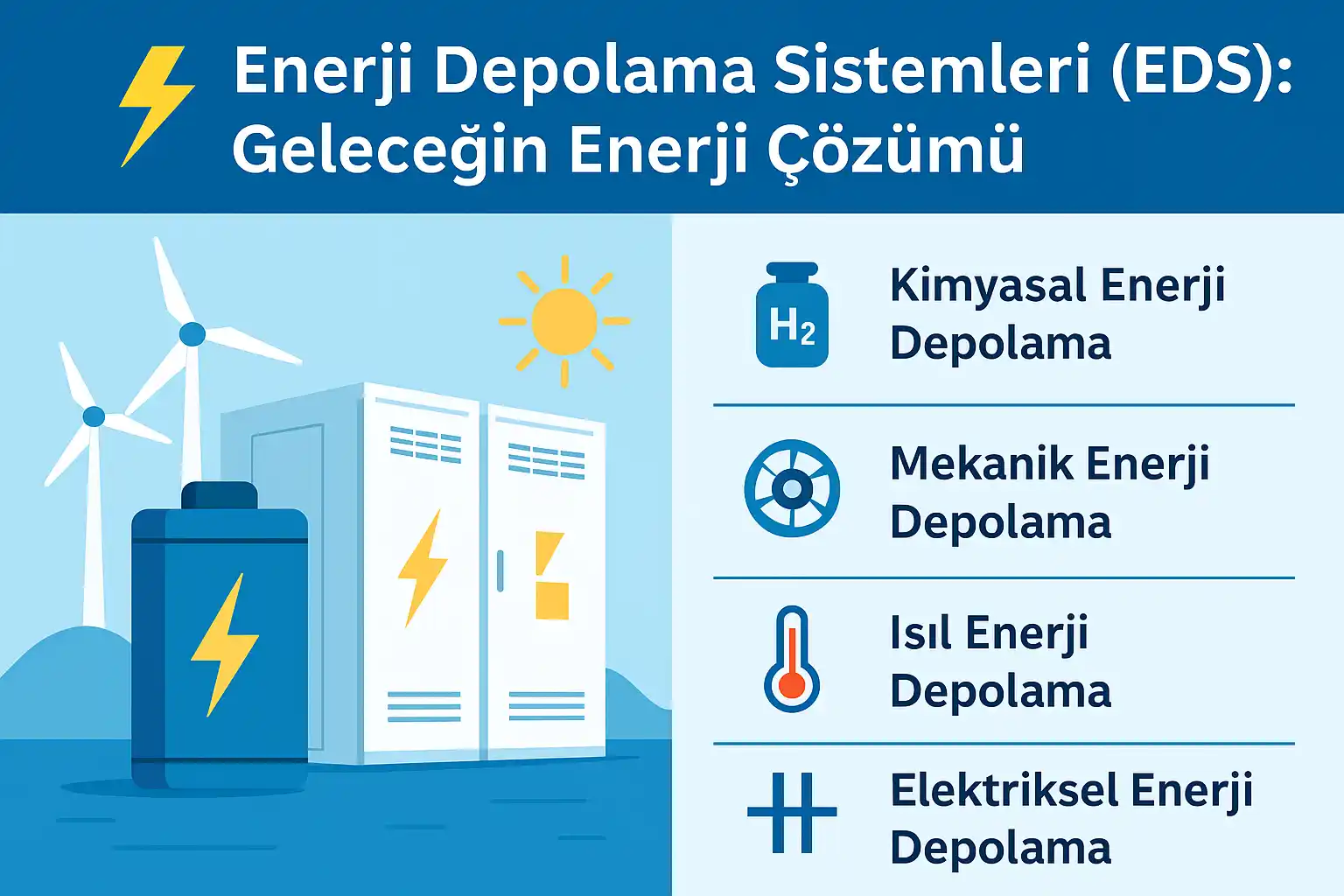 Enerji Depolama Sistemleri (EDS): Geleceğin Enerji Çözümü 1 Enerji Depolama Sistemleri (EDS): Geleceğin Enerji Çözümü