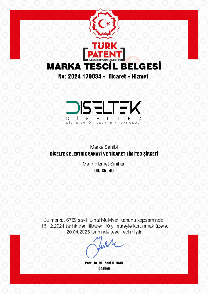 Diseltek Artık Tescilli Bir Marka! 1 Diseltek Artık Tescilli Bir Marka